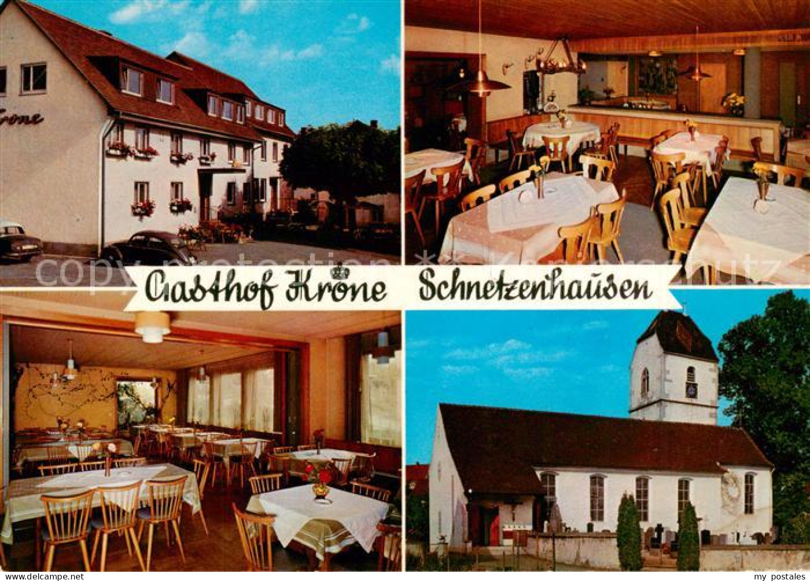 73863390 Schnetzenhausen Gasthof Krone Restaurant Kirche Schnetzenhausen - Friedrichshafen