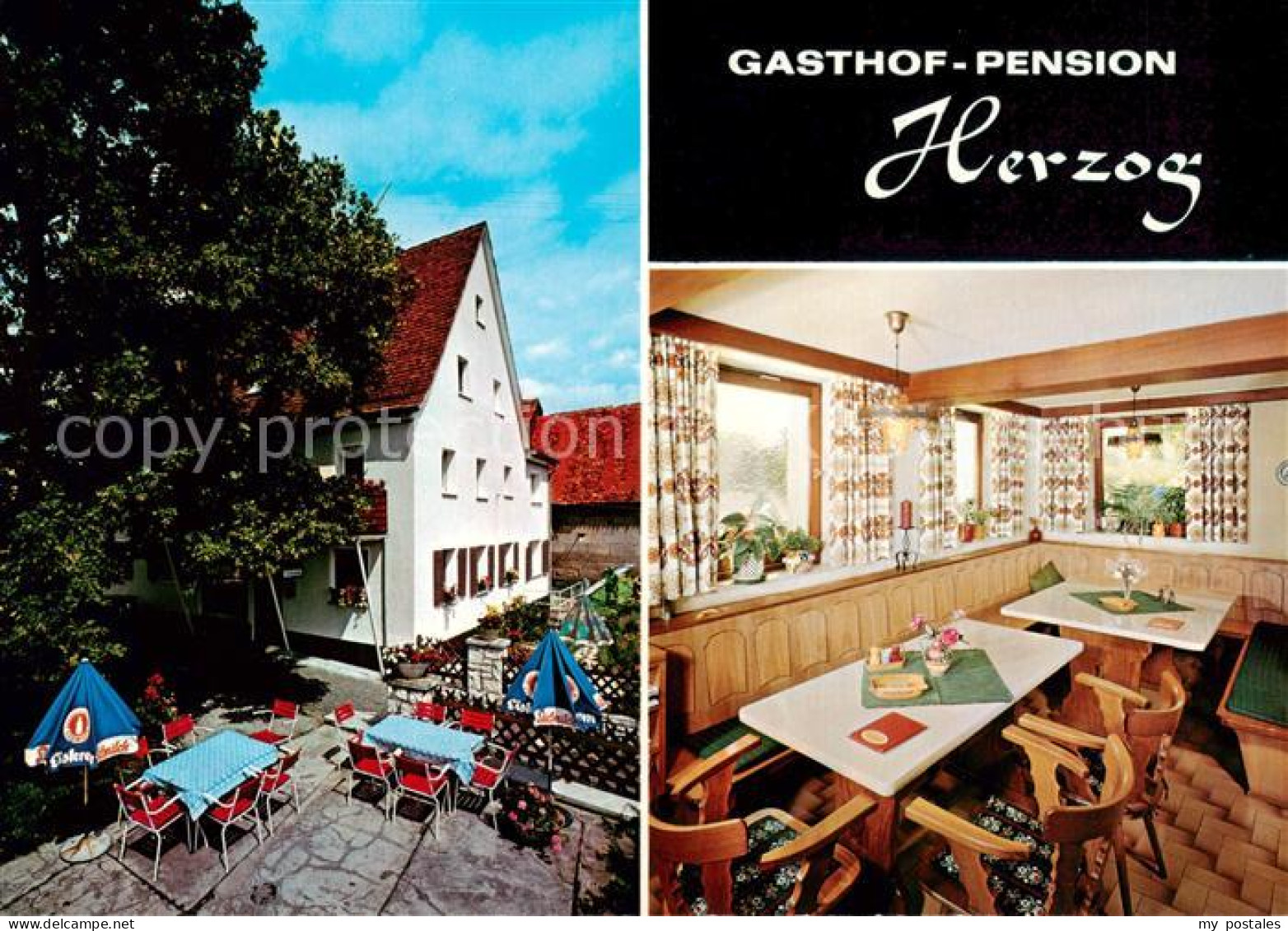 73863366 Lauf Pegnitz Gasthof Pension Herzog Gastraum Terrasse Lauf Pegnitz - Lauf