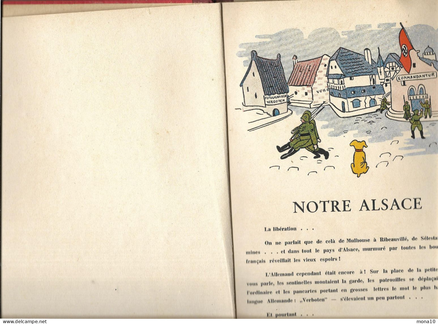 Notre Alsace ; Livre De 16 Pages Par Poucette; 1945 - Oorlog 1939-45