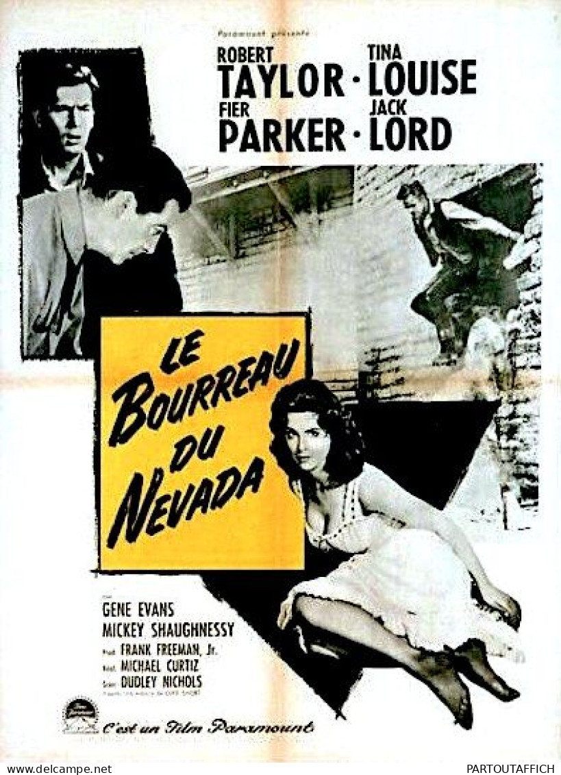 Affiche Ciné Orig LE BOURREAU DU NEVADA (THE HANGMAN) Michael CURTIZ Robert TAYLOR 60X80cm 1959 - Plakate & Poster