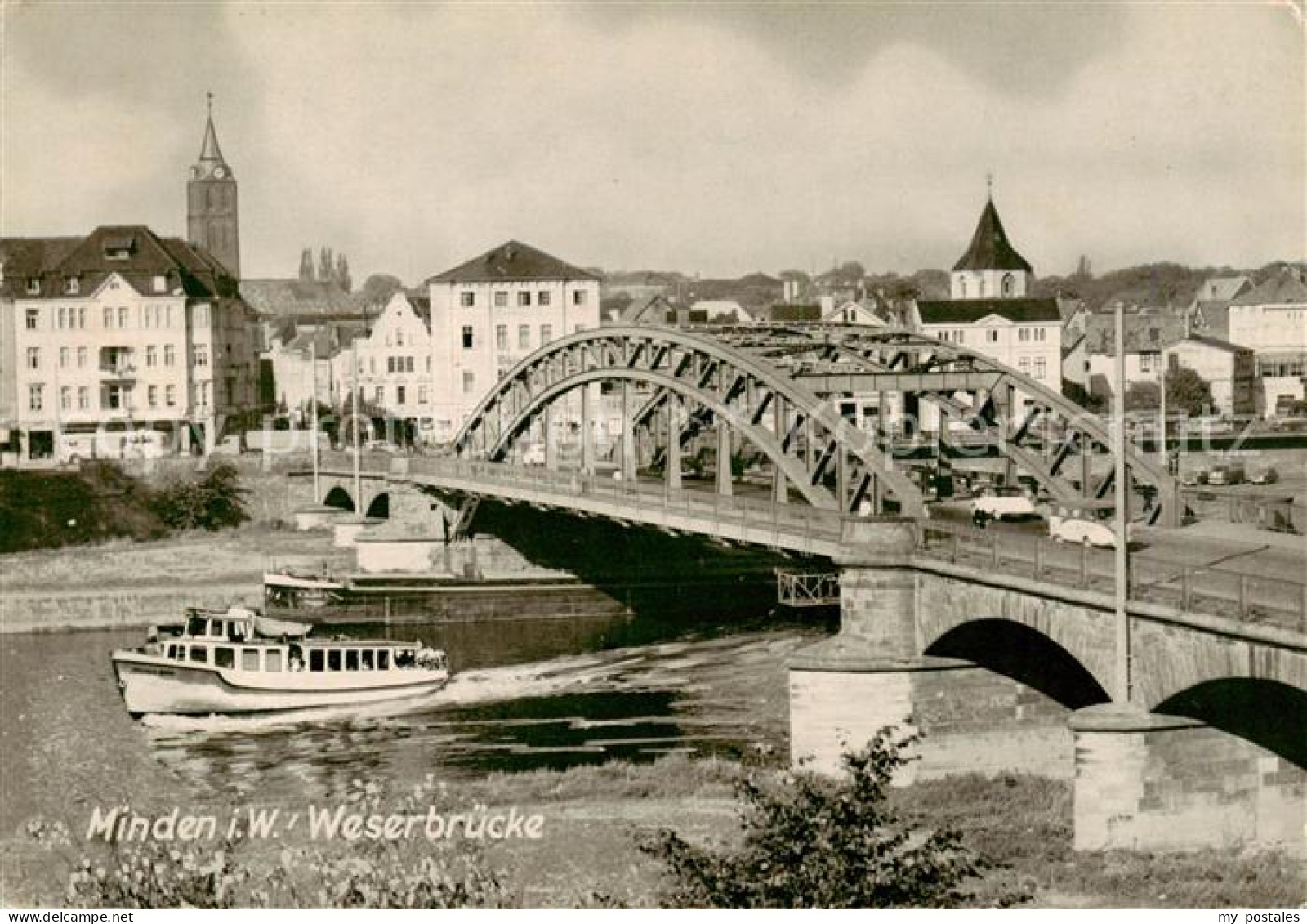 73829750 Minden  Westfalen Weser Weserbruecke  - Minden