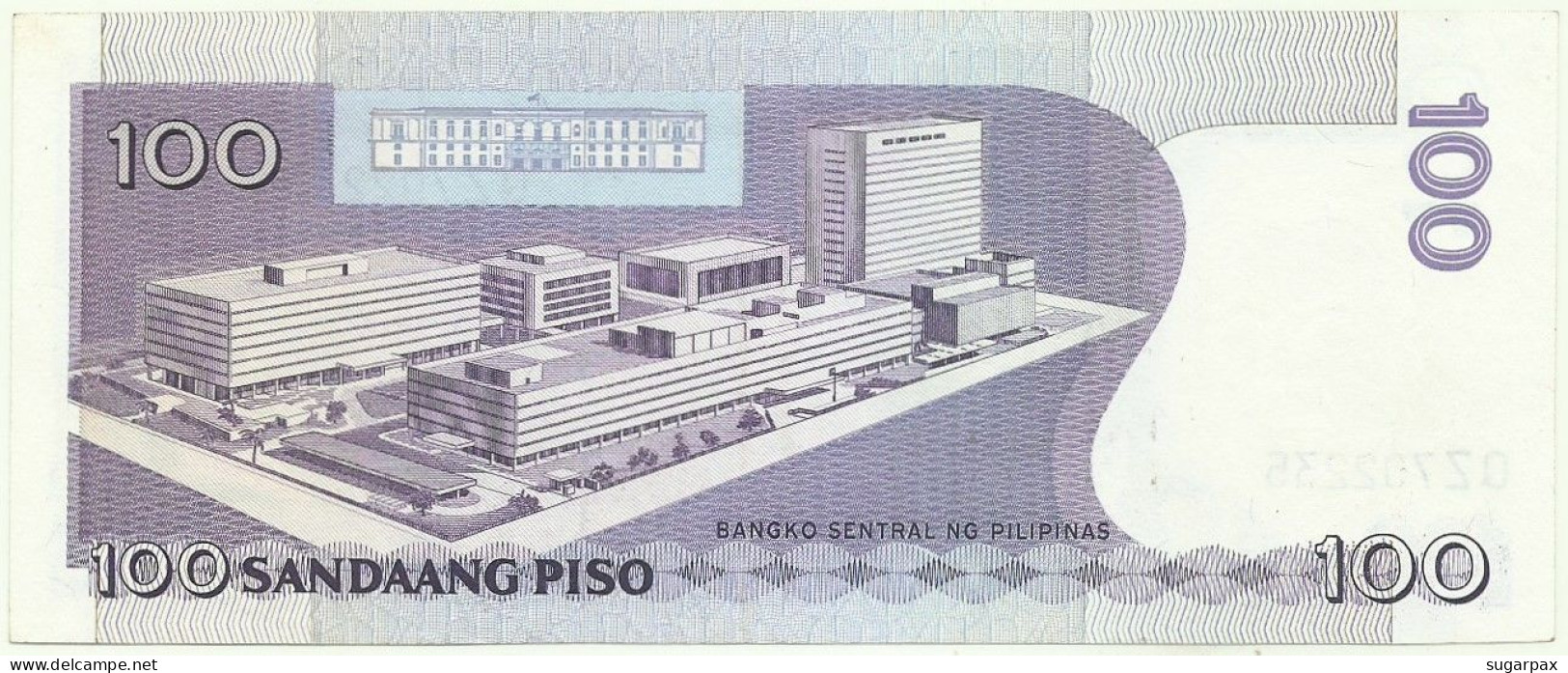 PHILIPPINES - 100 Piso - ND ( 1987 - 1994 ) - Pick 172.a - Unc. - Sign. 11 - Serie QZ - Seal Type 4 - Philippinen