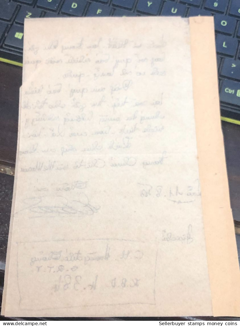 Soth Vietnam Letter-sent Mr Ngo Dinh Nhu -year-29 /8/1953 No-348- 2pcs Paper Very Rare - Historical Documents