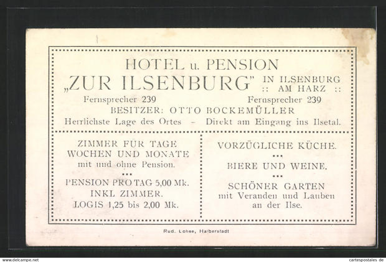 AK Ilsenburg, Hotel U. Pension Zur Ilsenburg  - Ilsenburg