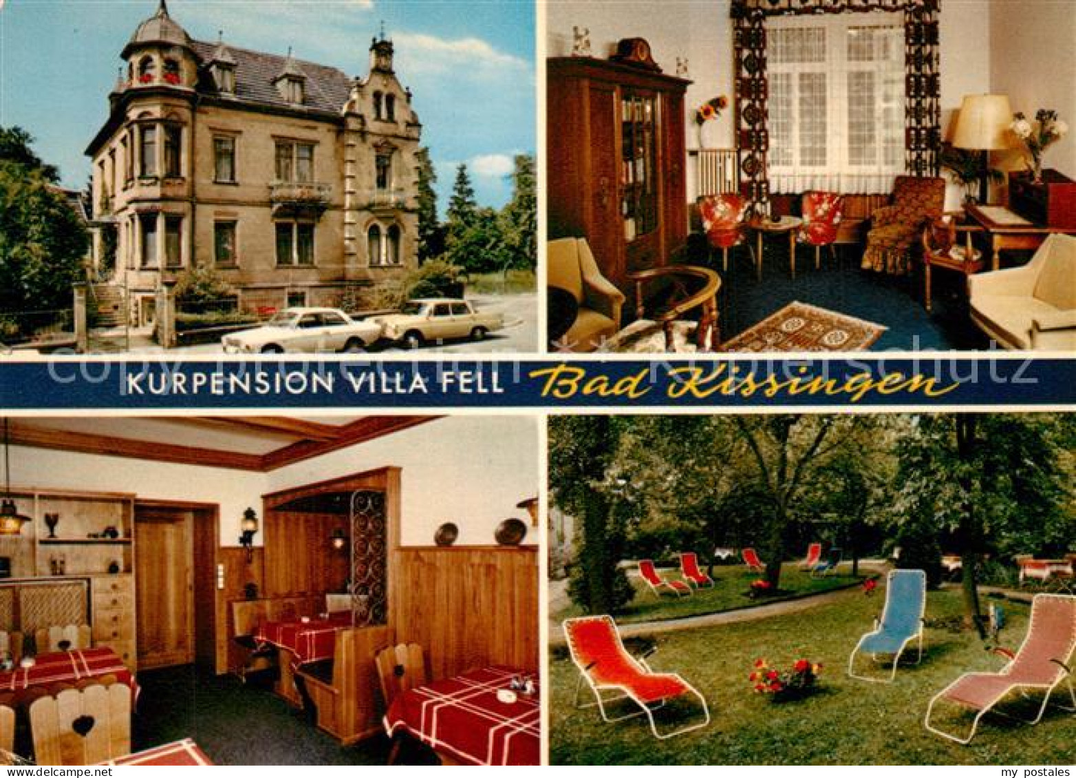 73323661 Bad Kissingen Kurpension Villa Fell Garten Liegewiese Bad Kissingen - Bad Kissingen