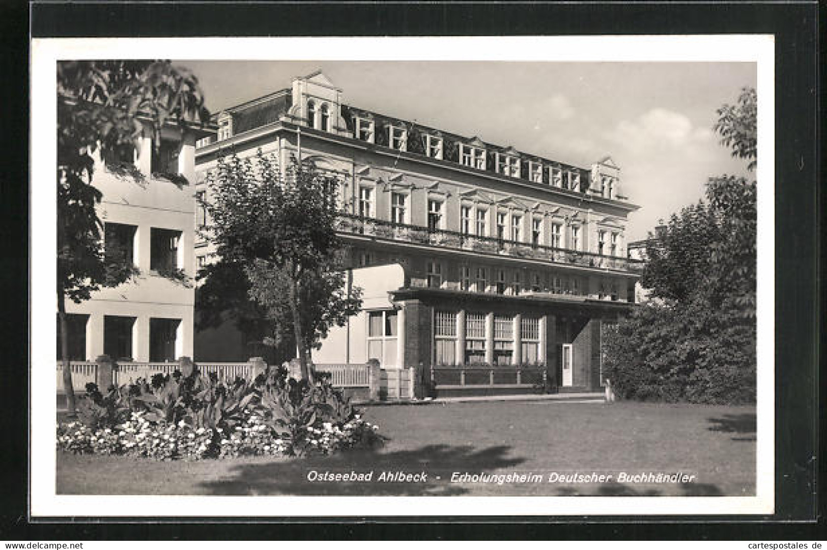 AK Ahlbeck, Partie Am Erholungsheim Deutscher Buchhändler  - Autres & Non Classés