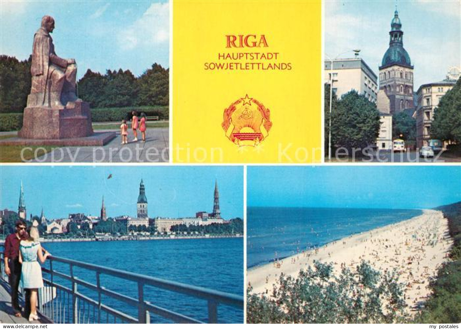 73323535 Riga Lettland Janis-Rainis-Denkmal Dom Strand  Riga Lettland - Letland