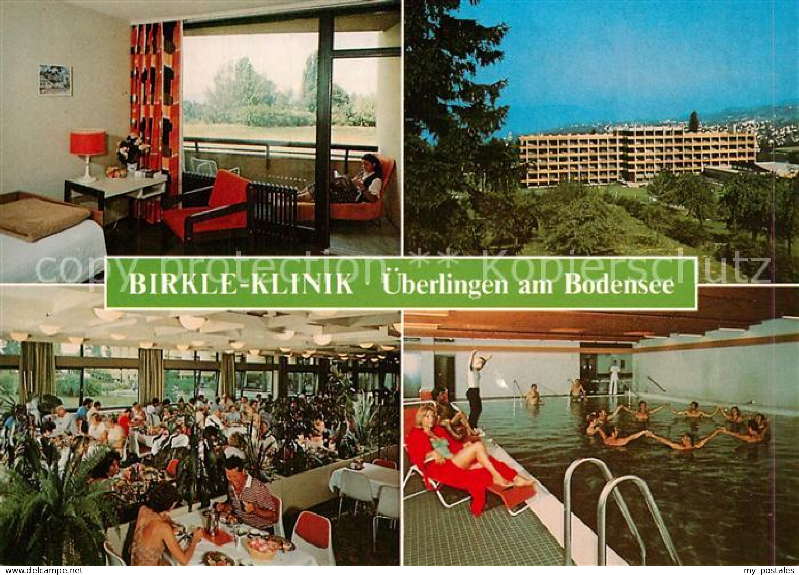 73323351 Ueberlingen Bodensee Birkle Klinik Restaurant Hallenbad Patientenzimmer - Überlingen