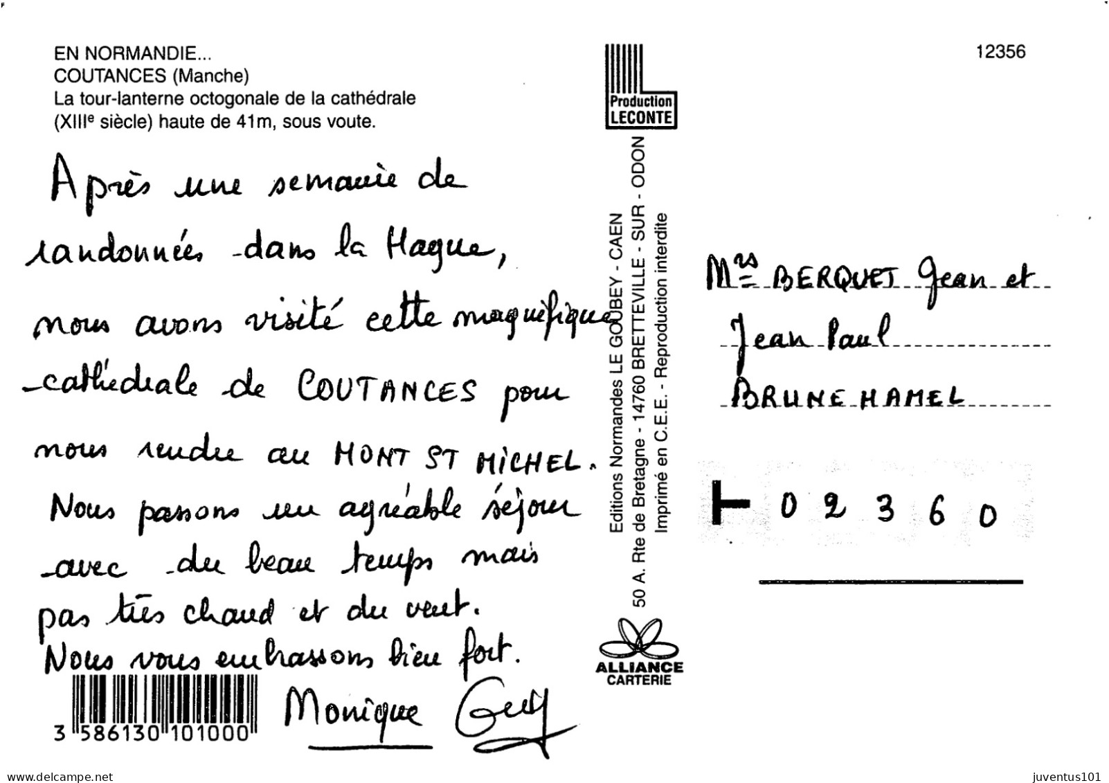 CPSM Coutances-La Tour Lanterne     L2900 - Coutances