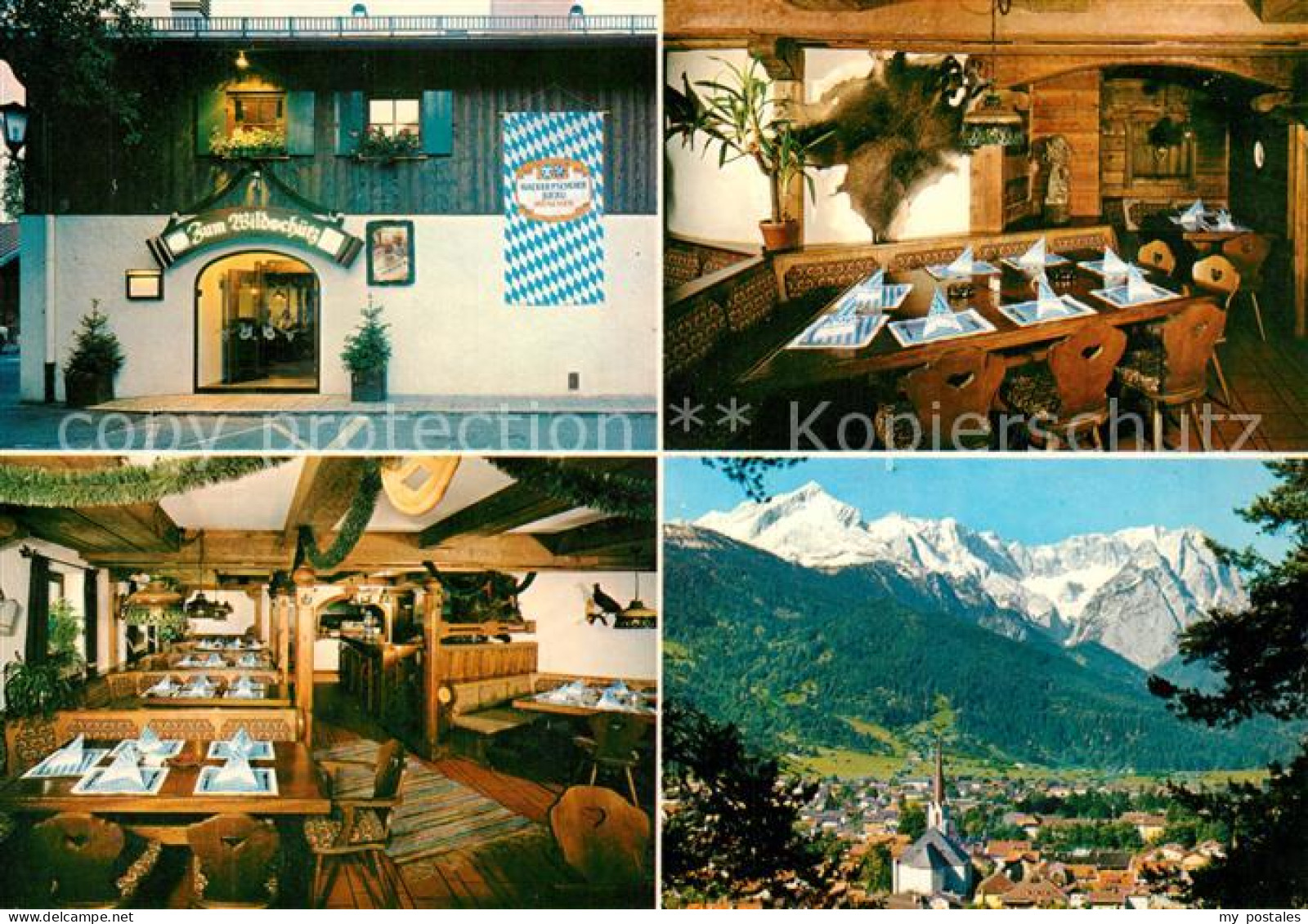 73323212 Garmisch-Partenkirchen Restaurant Zum Wildschuetz Gesamtansicht Mit Alp - Garmisch-Partenkirchen