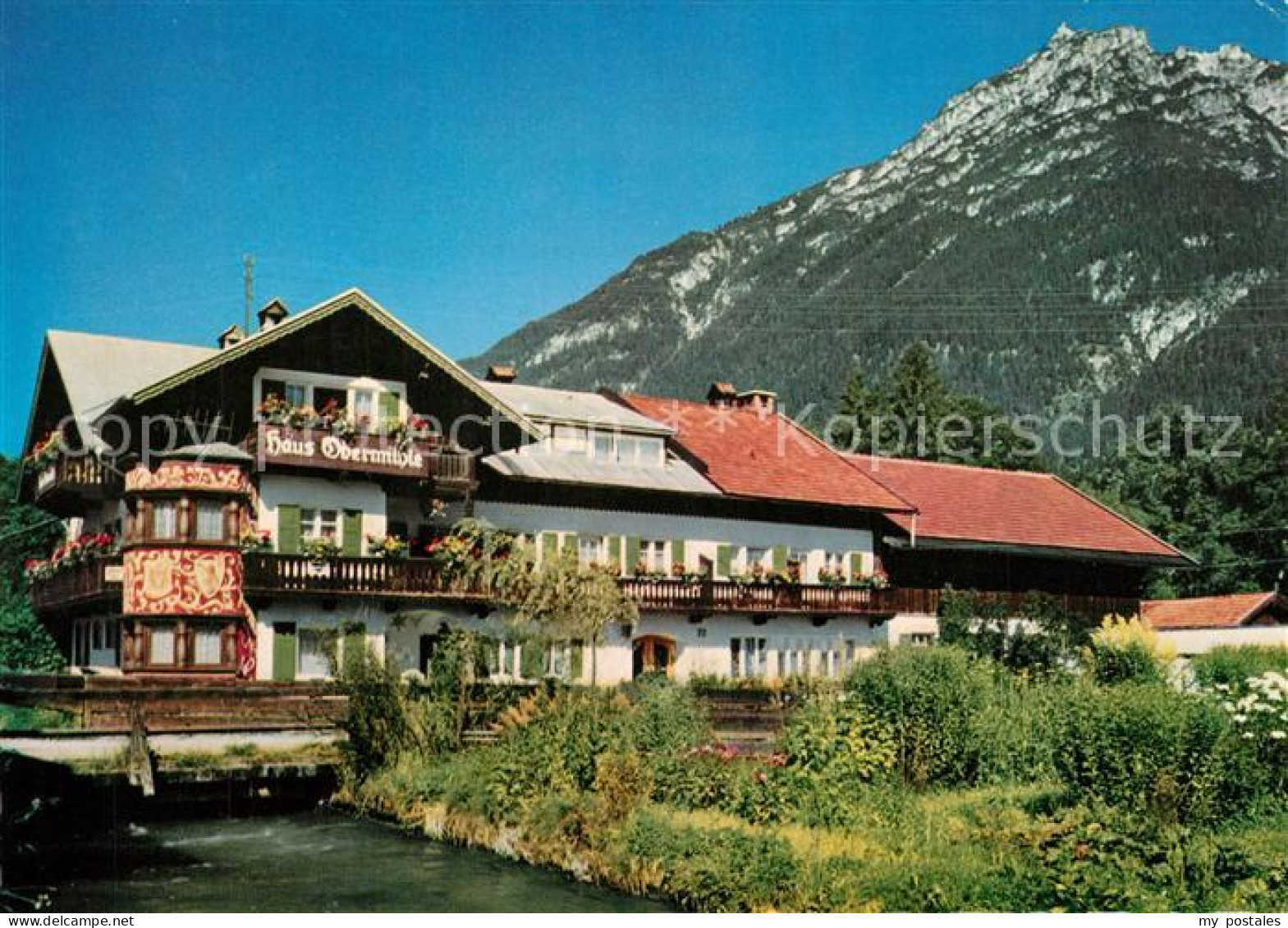 73323201 Garmisch-Partenkirchen Haus Obermuehle Gaestehaus Pension Alpen Huber K - Garmisch-Partenkirchen