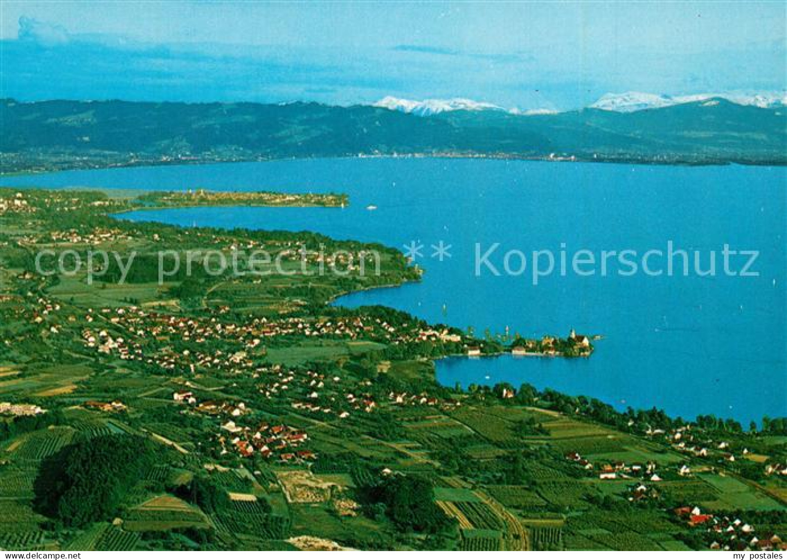 73323057 Wasserburg Bodensee Halbinsel Alpen Fliegeraufnahme Wasserburg Bodensee - Wasserburg (Bodensee)