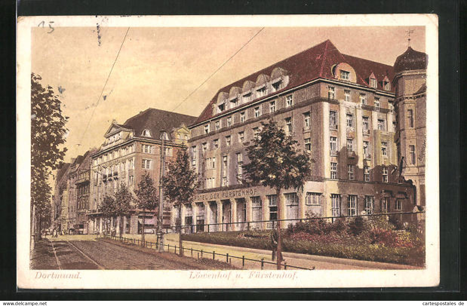 AK Dortmund, Löwenhof U. Hotel Fürstenhof  - Dortmund