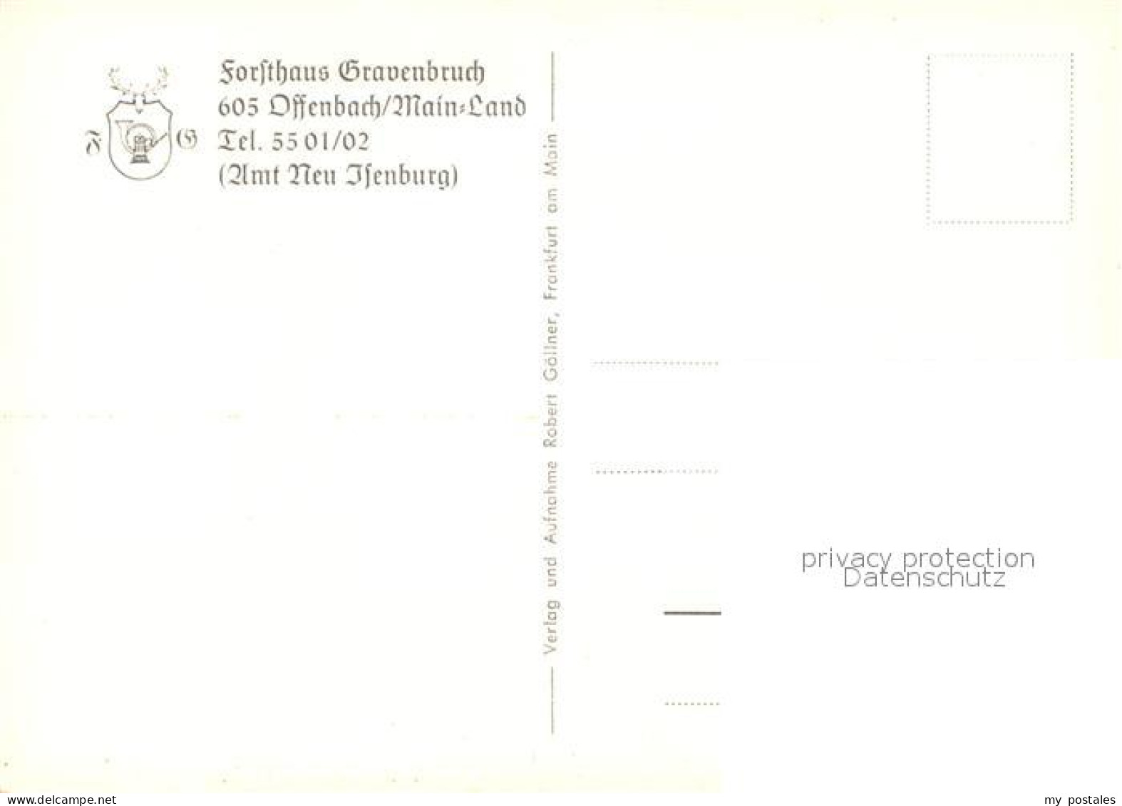 73322480 Offenbach Main Forsthaus Gravenbruch Offenbach Main - Offenbach