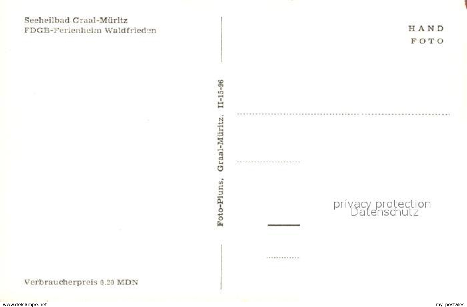73322438 Graal-Mueritz Ostseebad FDGB-Ferienheim Waldfrieden Speisesaal Graal-Mu - Graal-Müritz