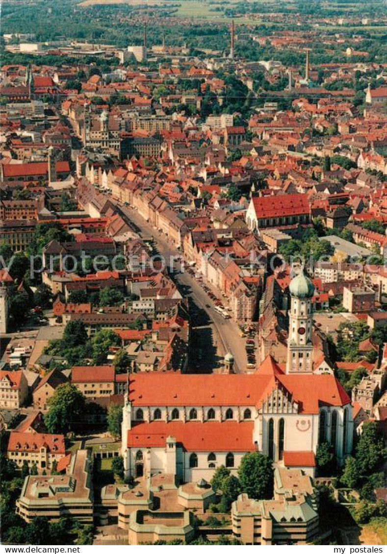 73322340 Augsburg Fliegeraufnahme Haus Sankt Ulrich Rathaus Dom  Augsburg - Augsburg