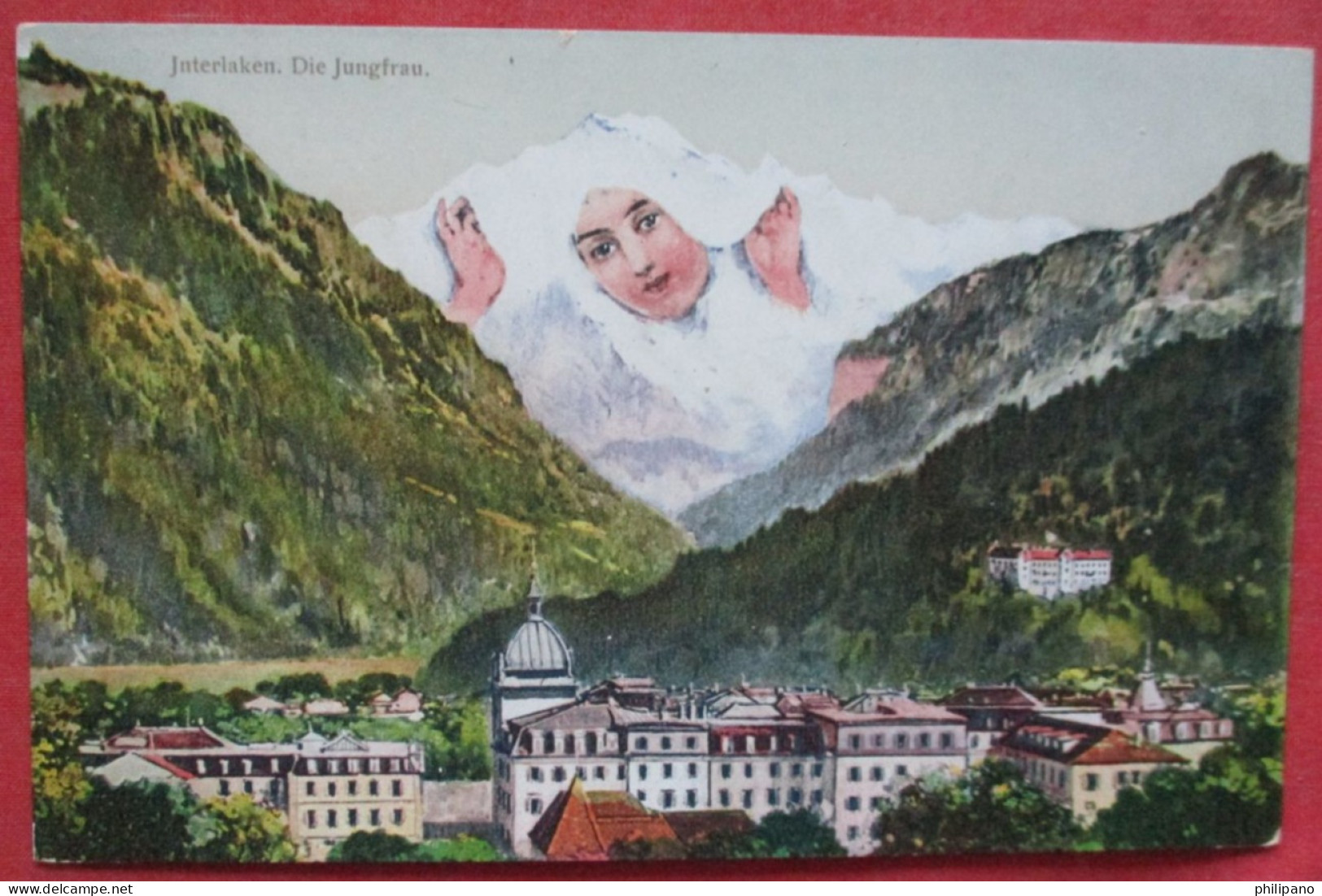 Mountains Surrealism Lady Peak Fantasy Interlaken Und Jungfrau Switzerland   Ref 6404 - Sonstige & Ohne Zuordnung