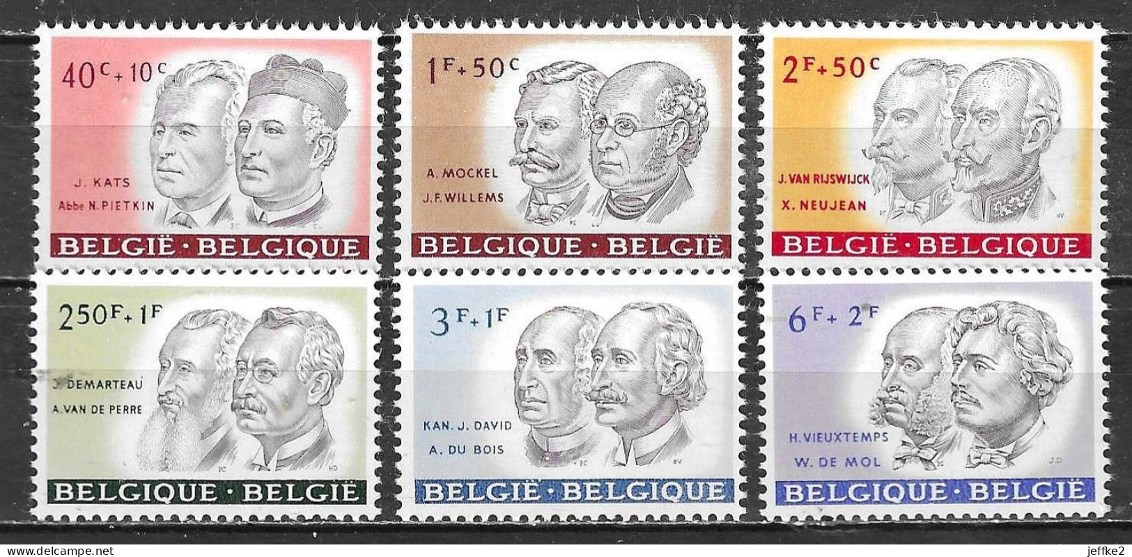1176/81**  Personnalités Belges - Série Complète - MNH** - Vendu à 10% Du COB!!!! - Unused Stamps