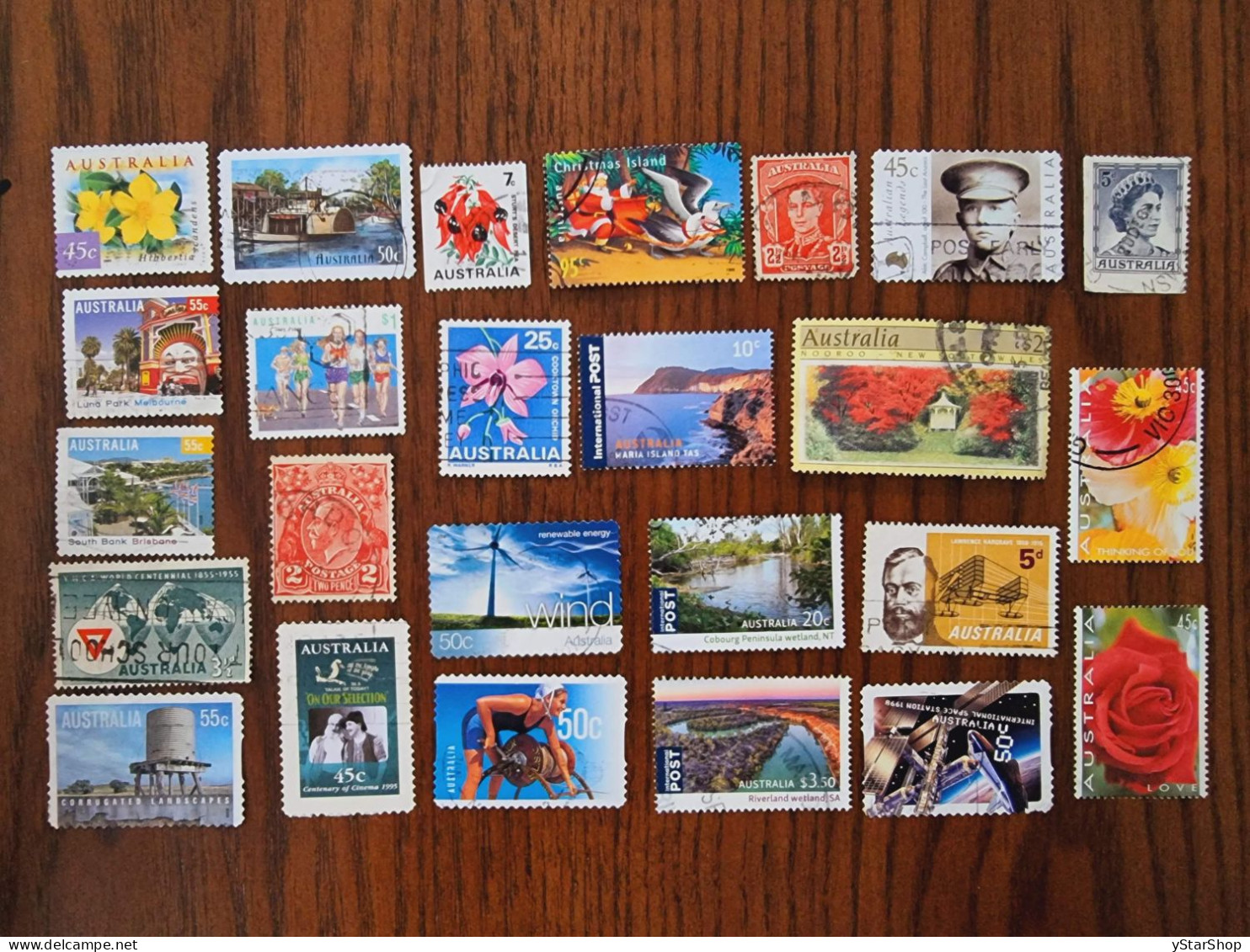 Australia Stamp Lot - Used - Various Themes - Collections
