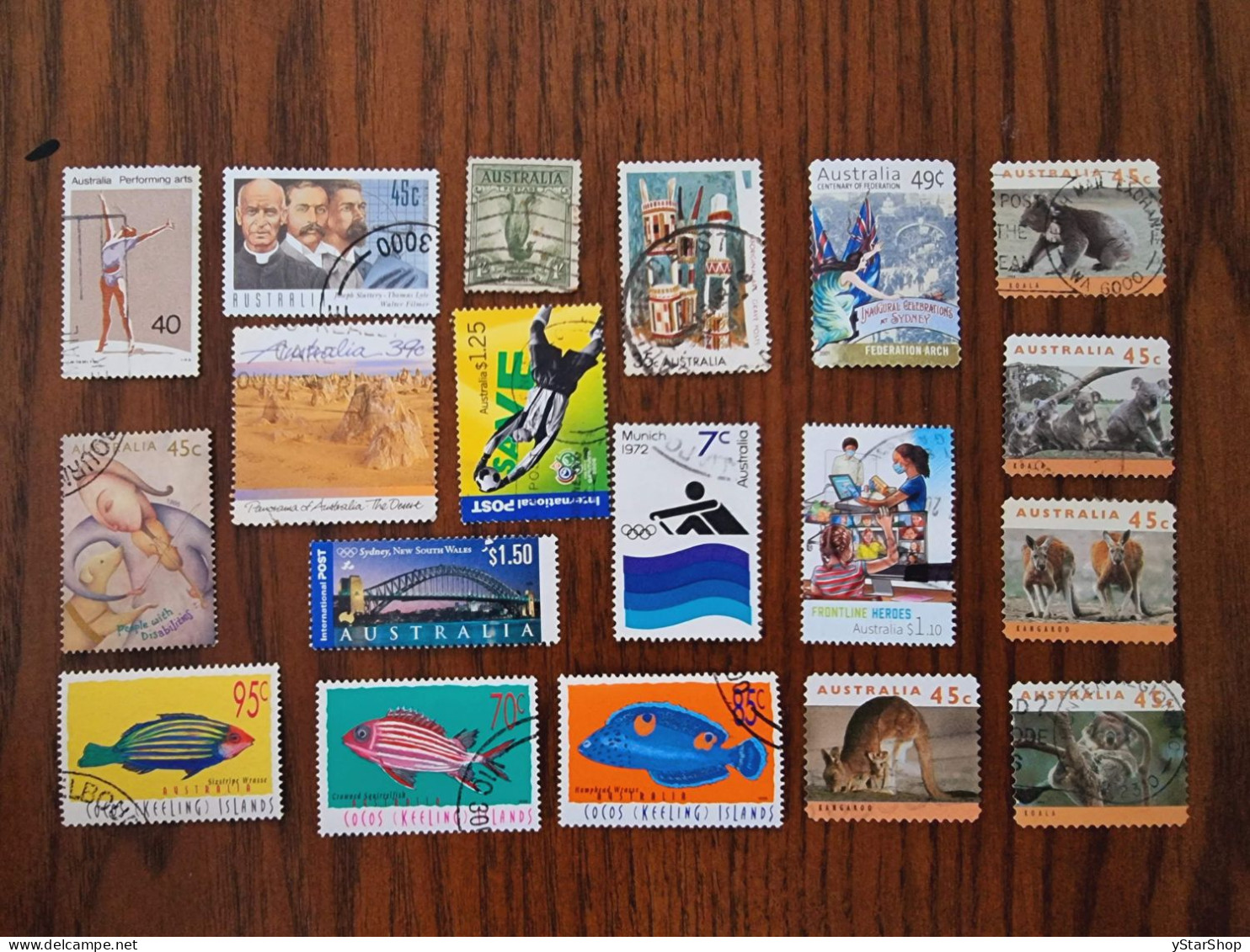 Australia Stamp Lot - Used - Various Themes - Collections