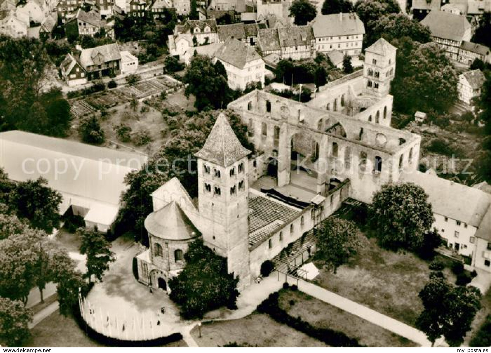 73321955 Bad Hersfeld Fliegeraufnahme Ruine Schlosskirche Bad Hersfeld - Bad Hersfeld