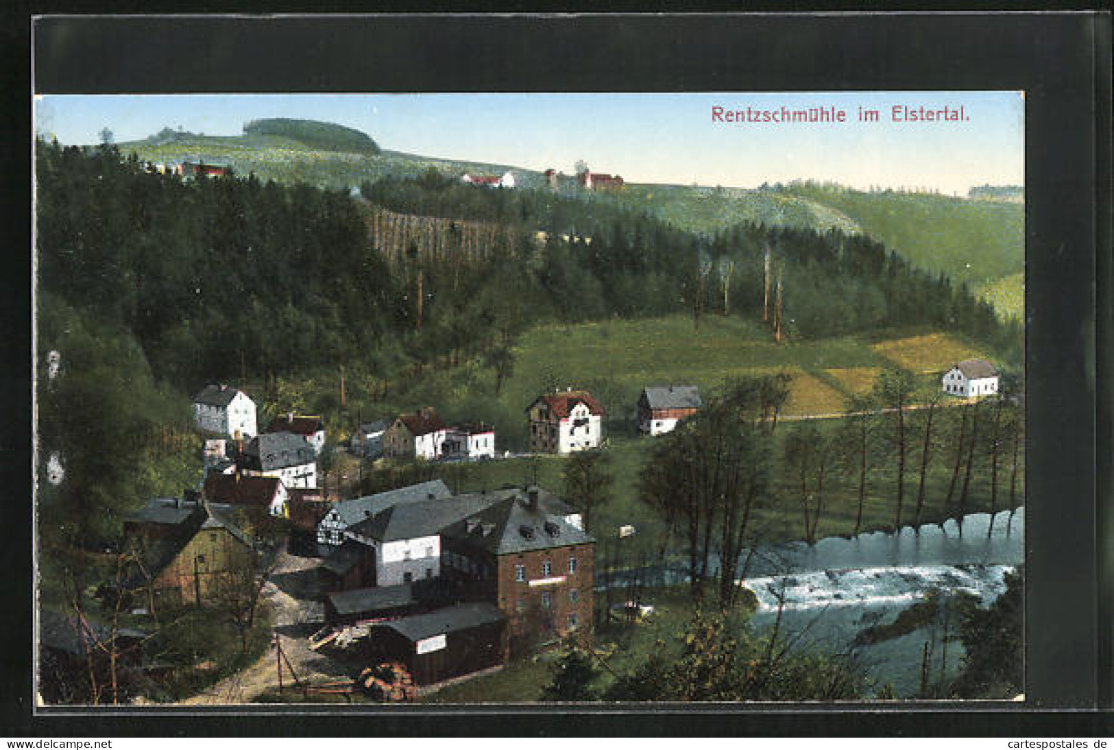 AK Rentzschmühle Im Elstertal, Teilansicht  - Bad Elster