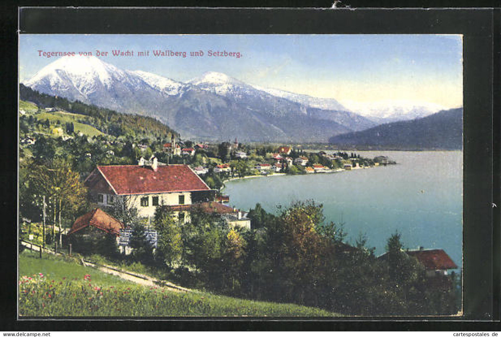 AK Tegernsee, Teilansicht Von Der Wacht Mit Wallberg Und Setzberg  - Tegernsee