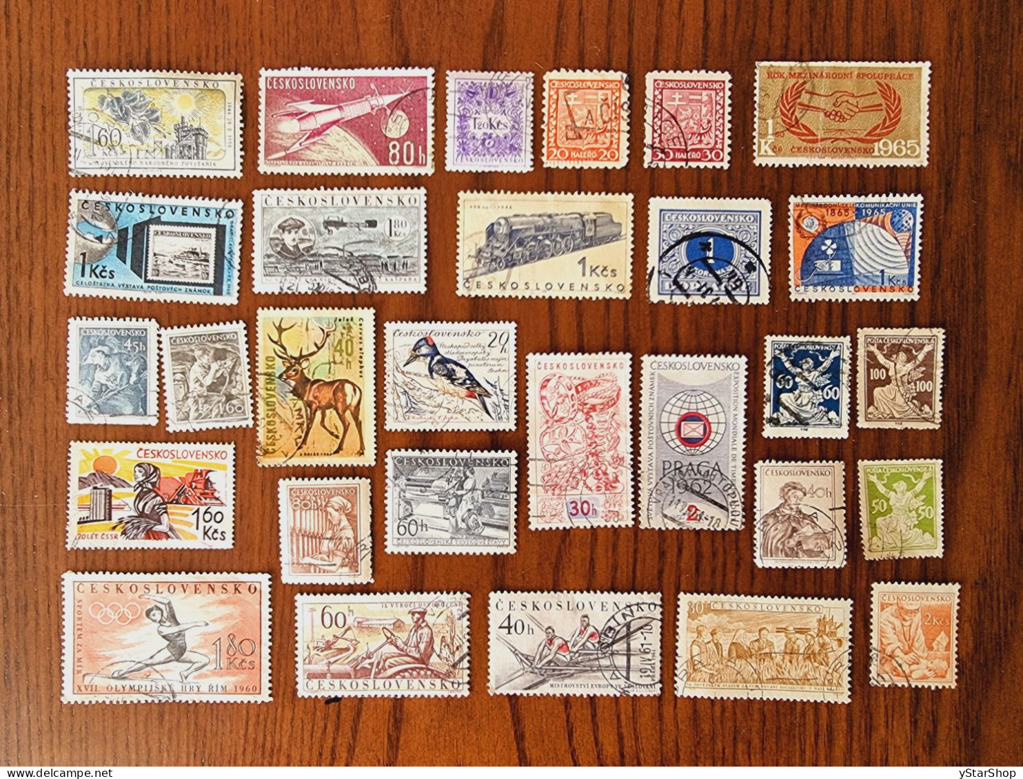 Czechoslovakia Stamp Lot - Used - Various Themes - Lots & Serien