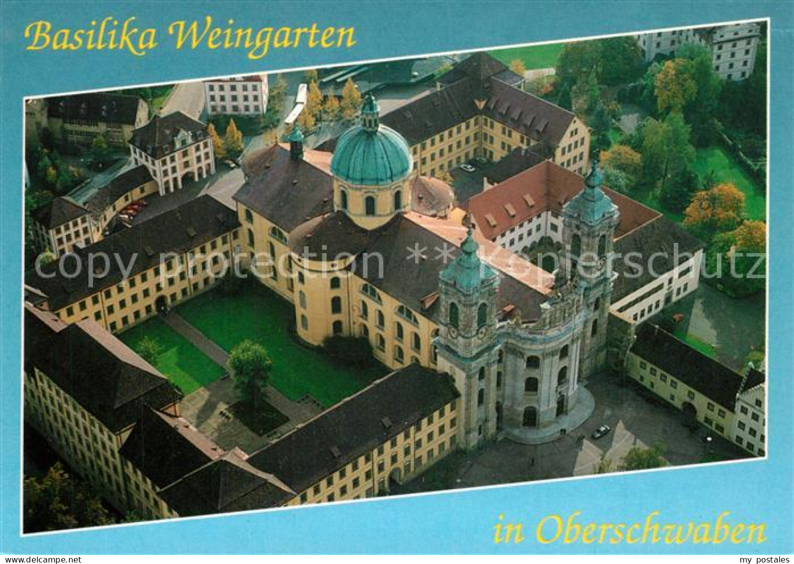 73321687 Weingarten Wuerttemberg Basilika Fliegeraufnahme Weingarten Wuerttember - Andere & Zonder Classificatie