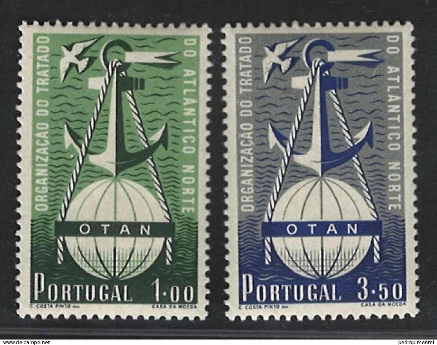 Portugal Stamps |1952 | NATO | #749-750 | MH - Nuevos