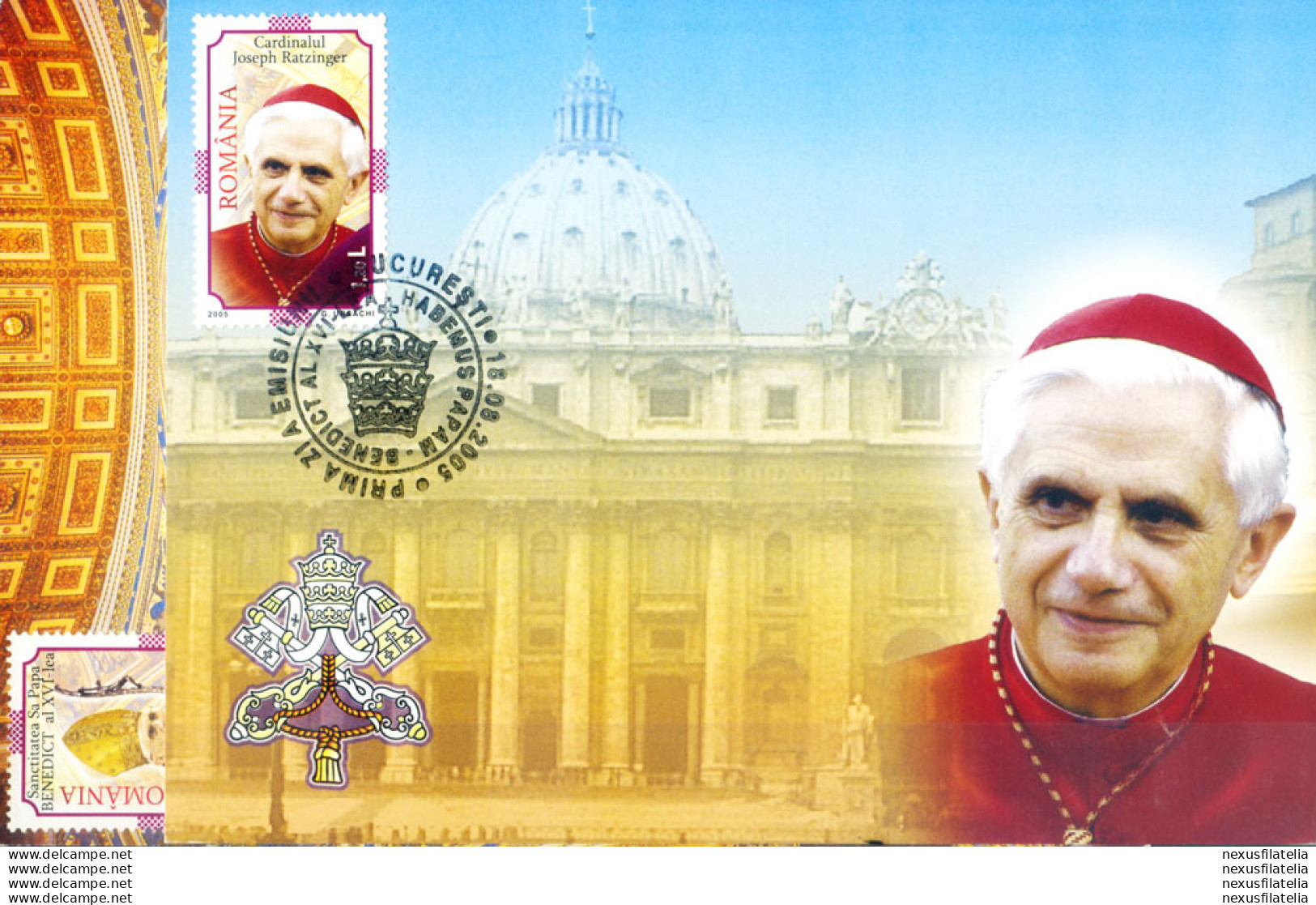 Benedetto XVI 2005. 2 Cartoline Maximum. - Altri & Non Classificati