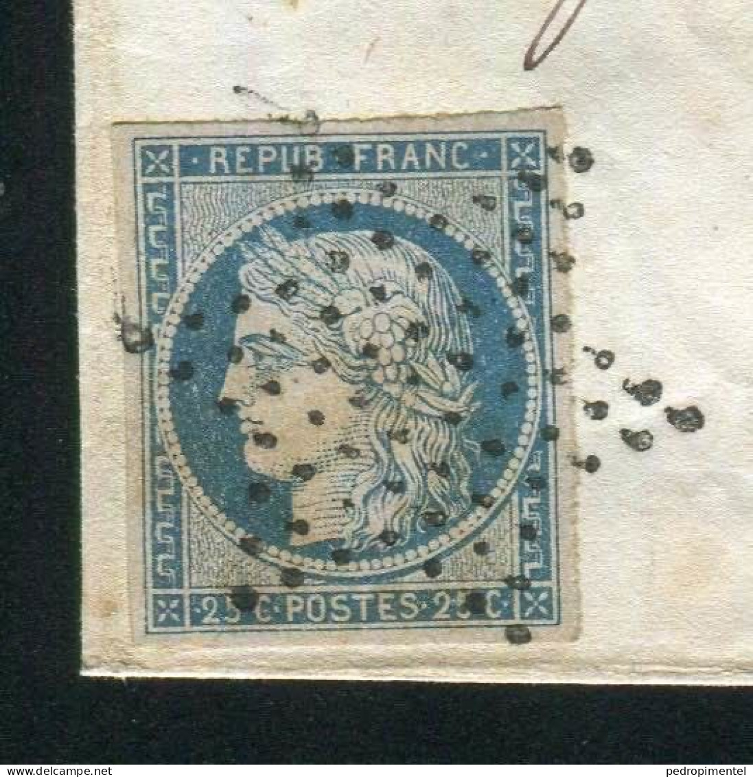 France |1852 | Letter From Paris To Bordeaux | #4 - 1849-1850 Cérès
