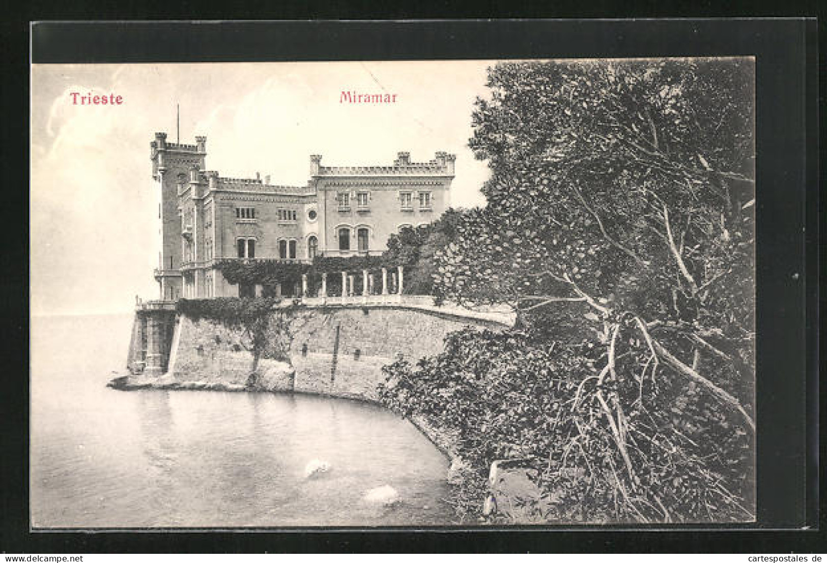 Cartolina Trieste, Schloss Miramar  - Trieste