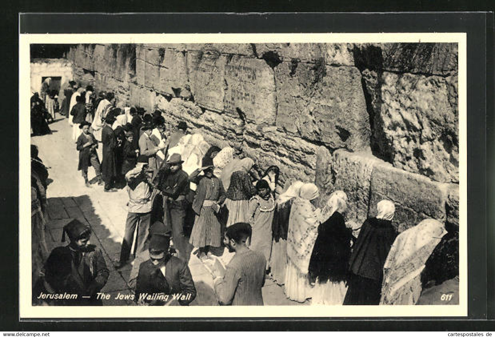 AK Jerusalem, The Jews Wailing Wall  - Palästina