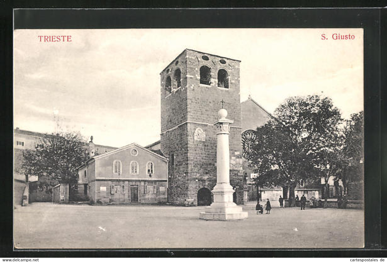 Cartolina Trieste, S. Giusto, Denkmal  - Trieste