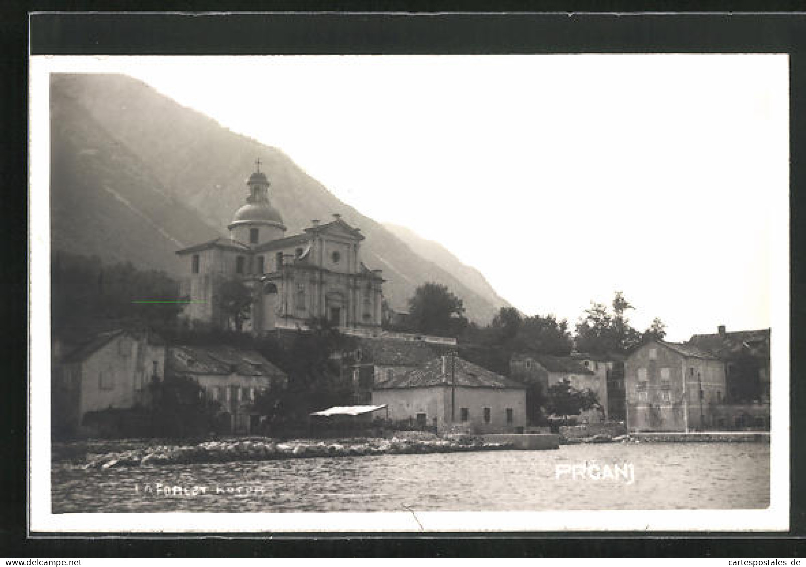 AK Prcanj, Uferpartie Mit Kirche  - Montenegro
