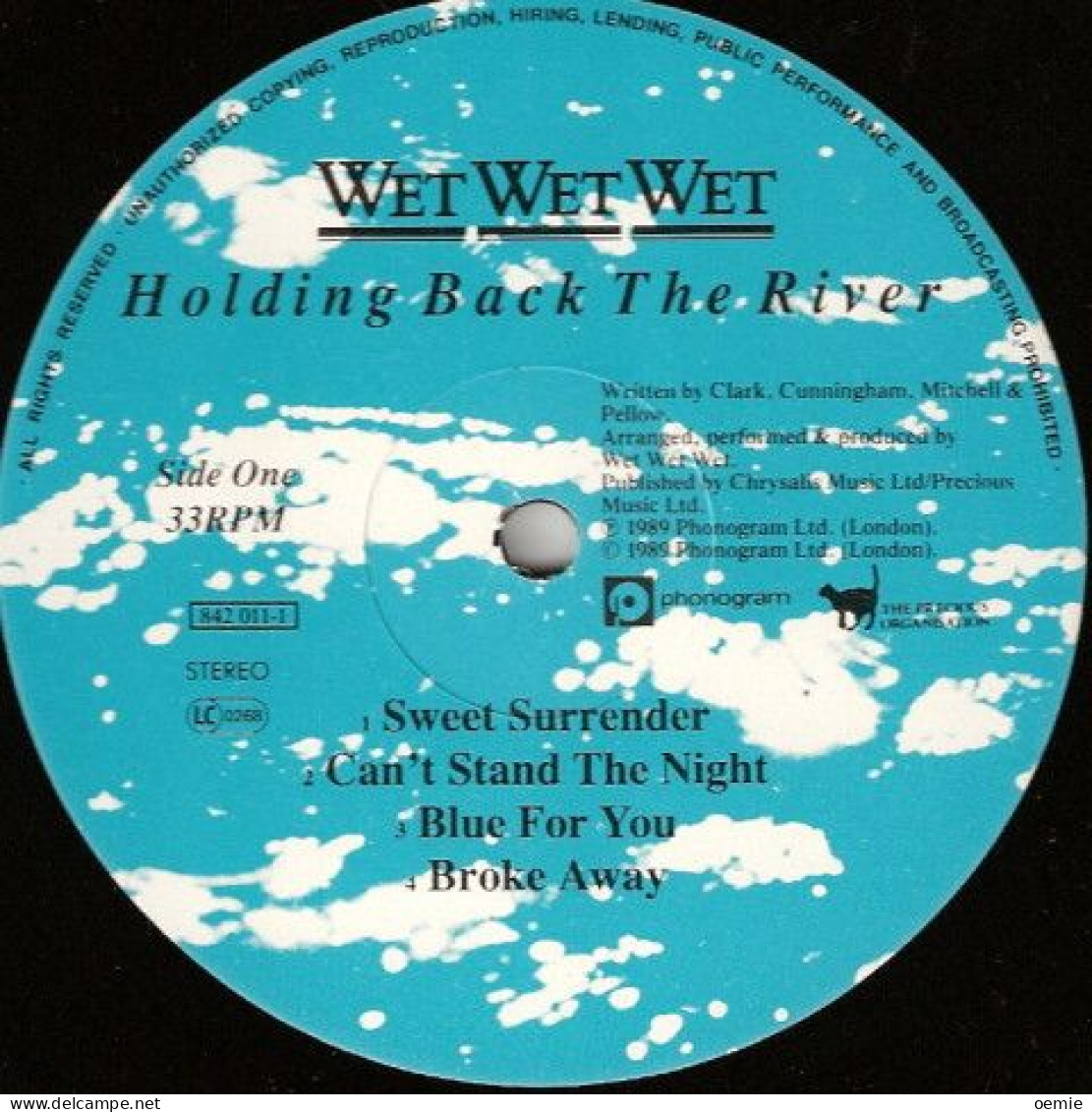 WET WET WET  HOLDING BACK THE RIVER - Other - English Music