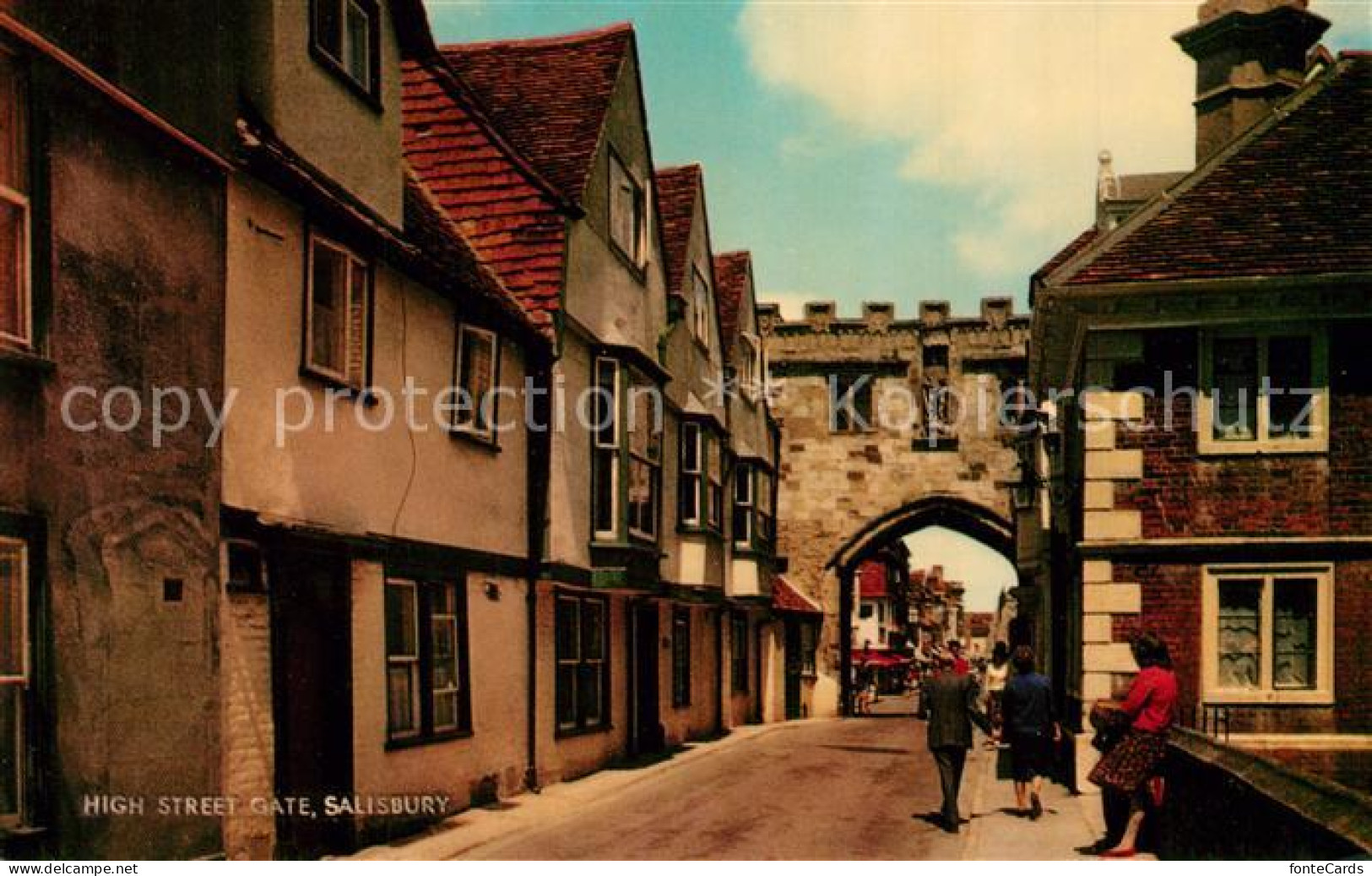 73277625 Salisbury Wiltshire High Street Gate  - Andere & Zonder Classificatie