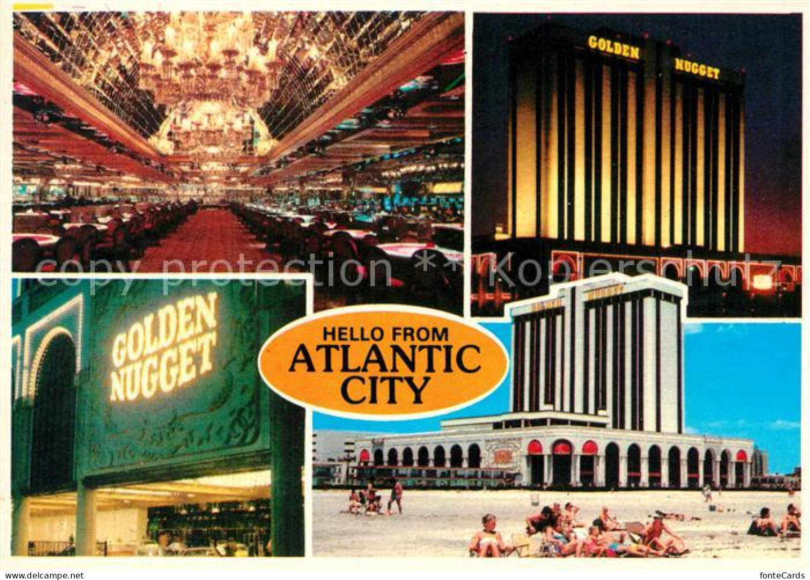 73276898 Atlantic_City_New_Jersey Casino Golden-Nugget Beach - Sonstige & Ohne Zuordnung