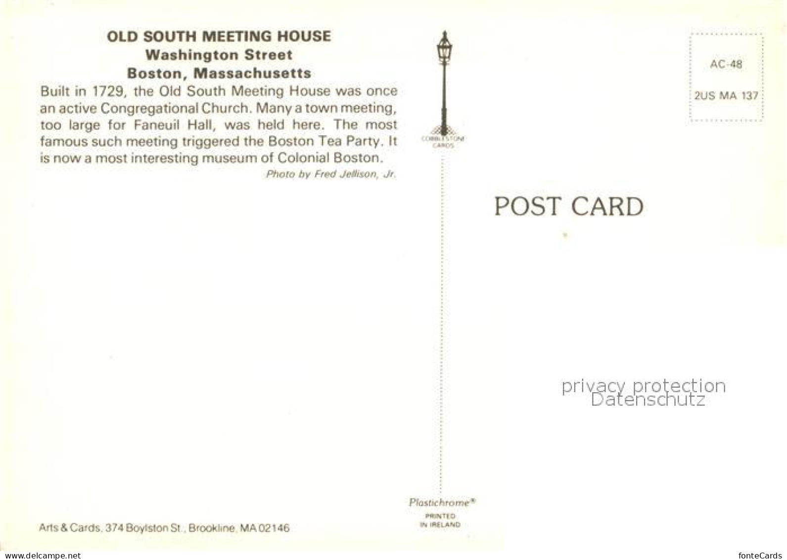 73266716 Boston Old South Meeting House Washington Street Boston - Autres & Non Classés