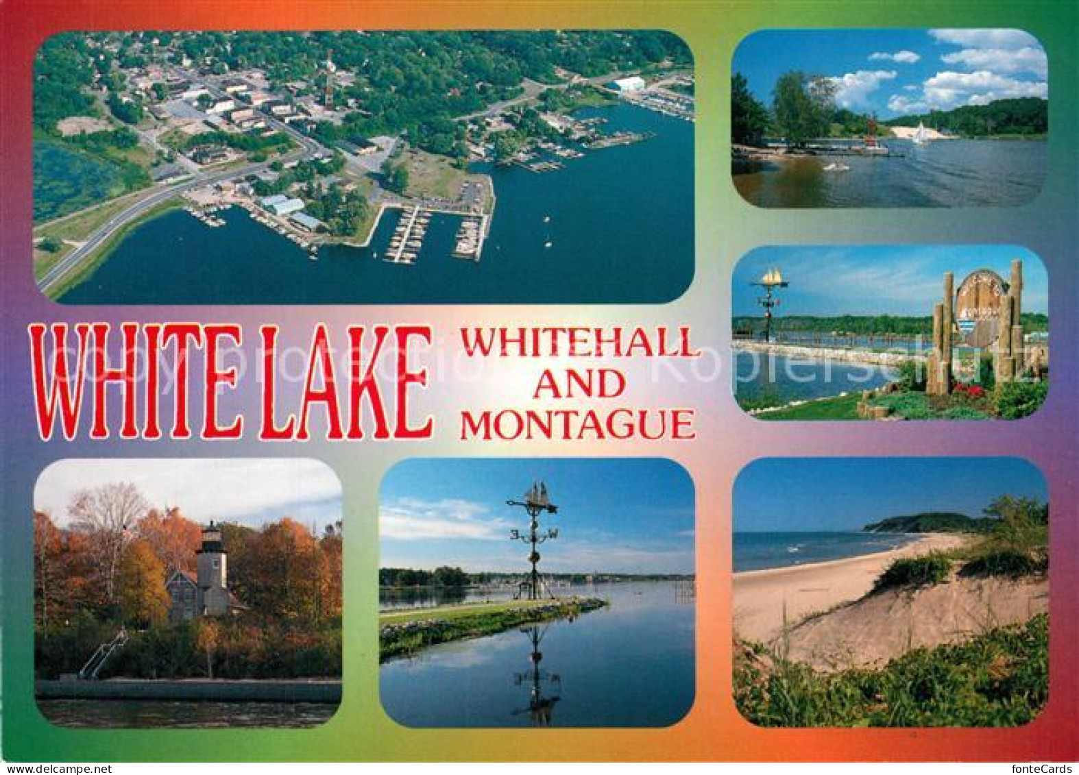 73259173 White_Lake_Michigan Fliegeraufnahme Whitehall Montague - Other & Unclassified