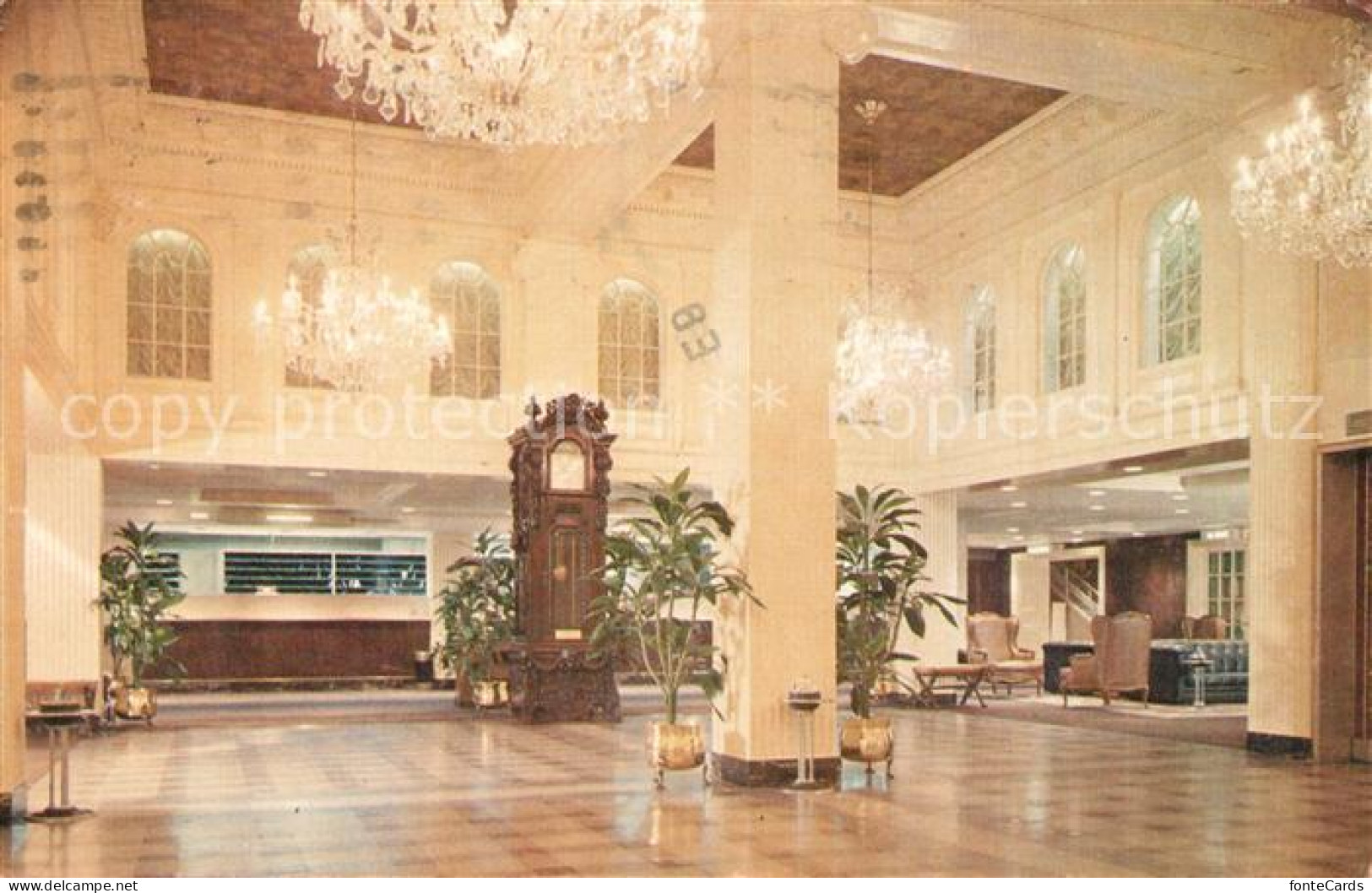 73257898 New_Orleans_Louisiana Lobby Magnificent Monteleone Hotel French Quarter - Autres & Non Classés