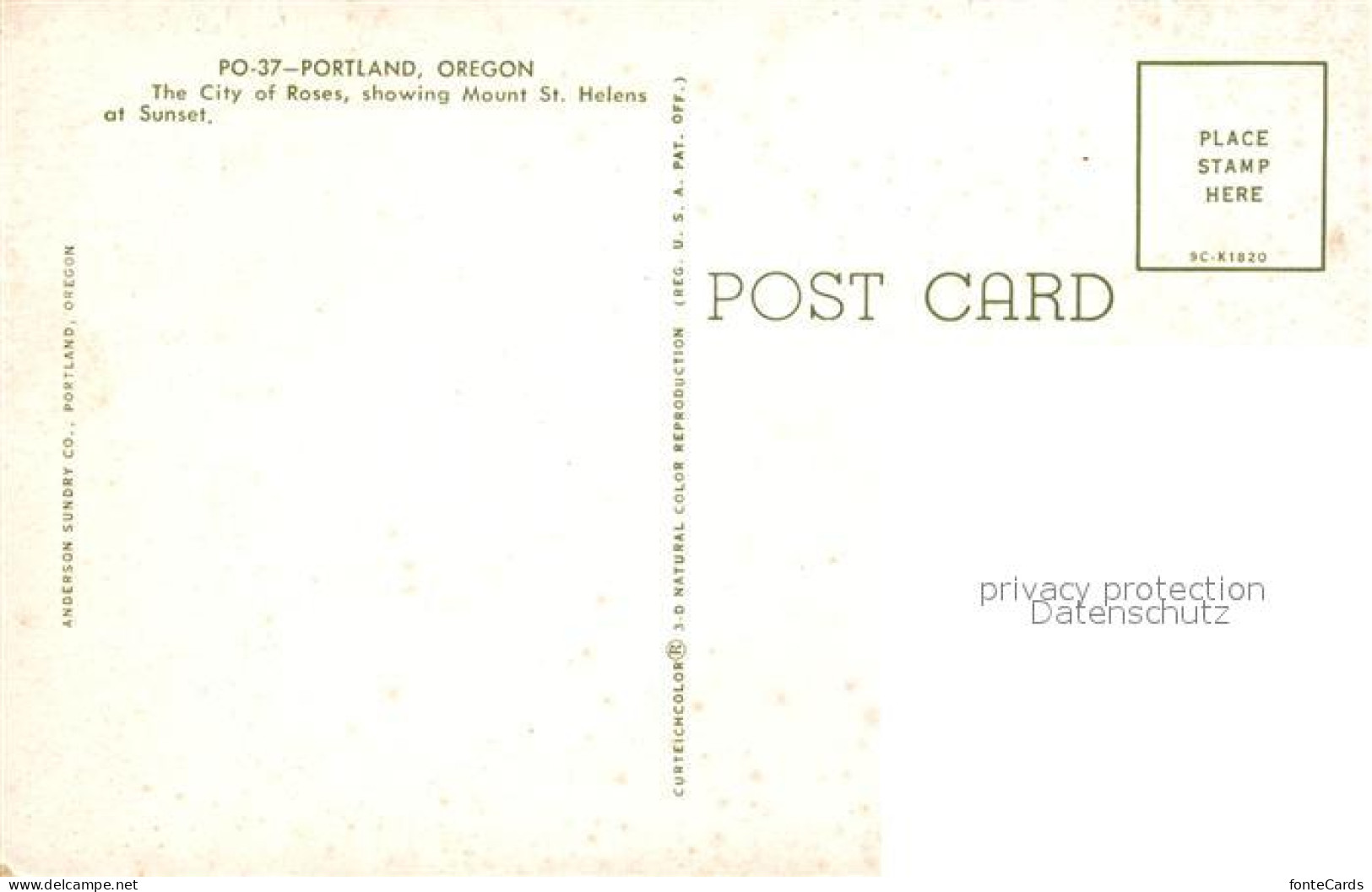 73257874 Portland_Oregon Mount St. Helens Sunset - Andere & Zonder Classificatie