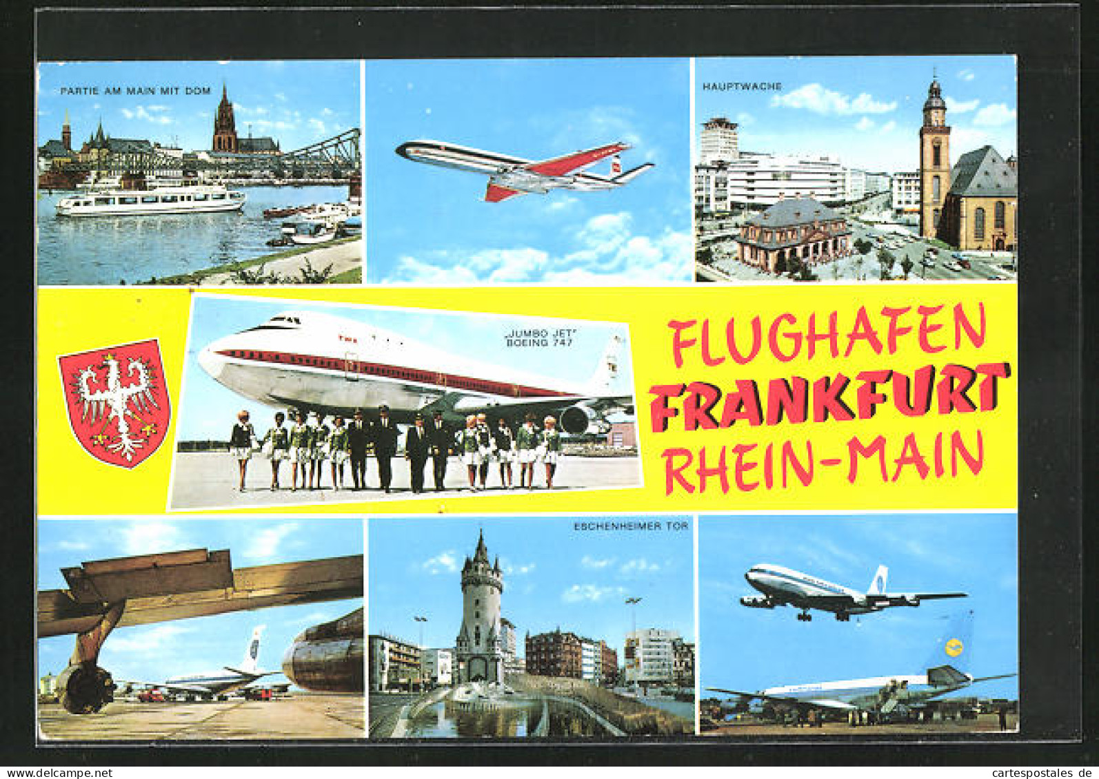 AK Frankfurt A. M., Flughafen Rhein-Main, Eschenheimer Tor  - Otros & Sin Clasificación