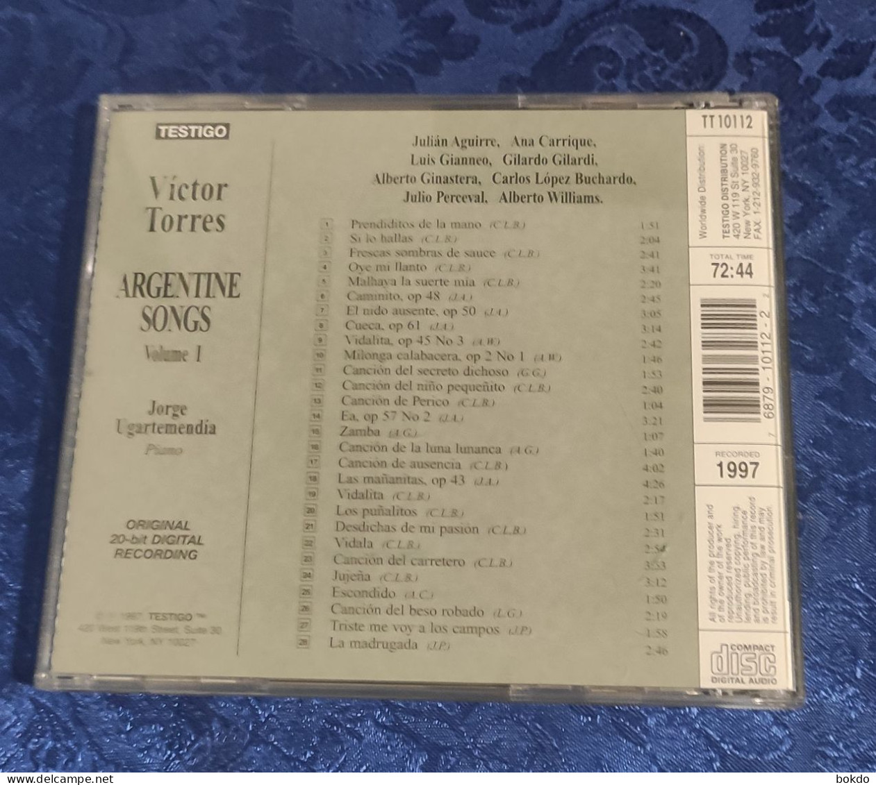 ARGENTINE SONGS - Volume 1 - Victor Torres - Piano - Autres & Non Classés
