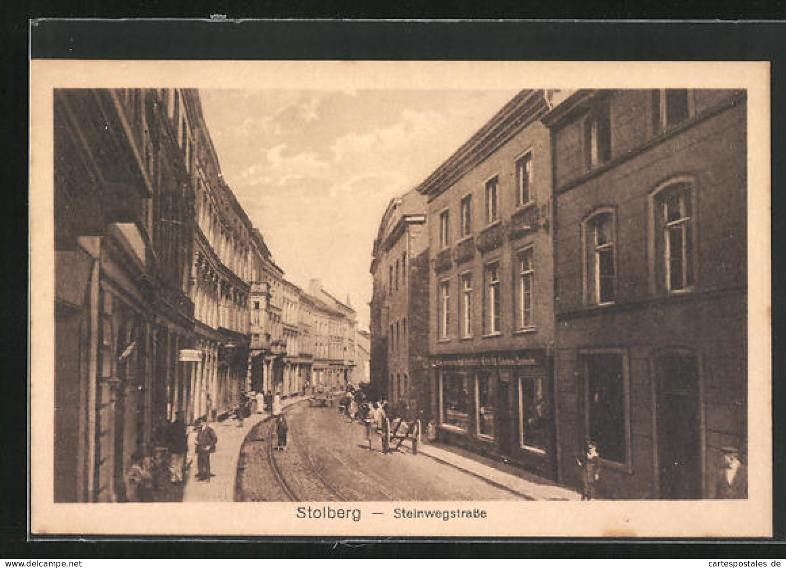 AK Stolberg, Steinwegstrasse Mit Passanten  - Stolberg