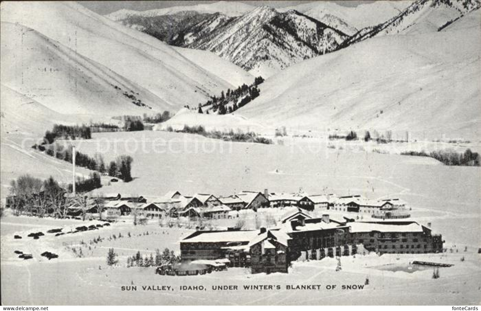 11688725 Sun_Valley_Idaho General View In Winter Mountains - Andere & Zonder Classificatie