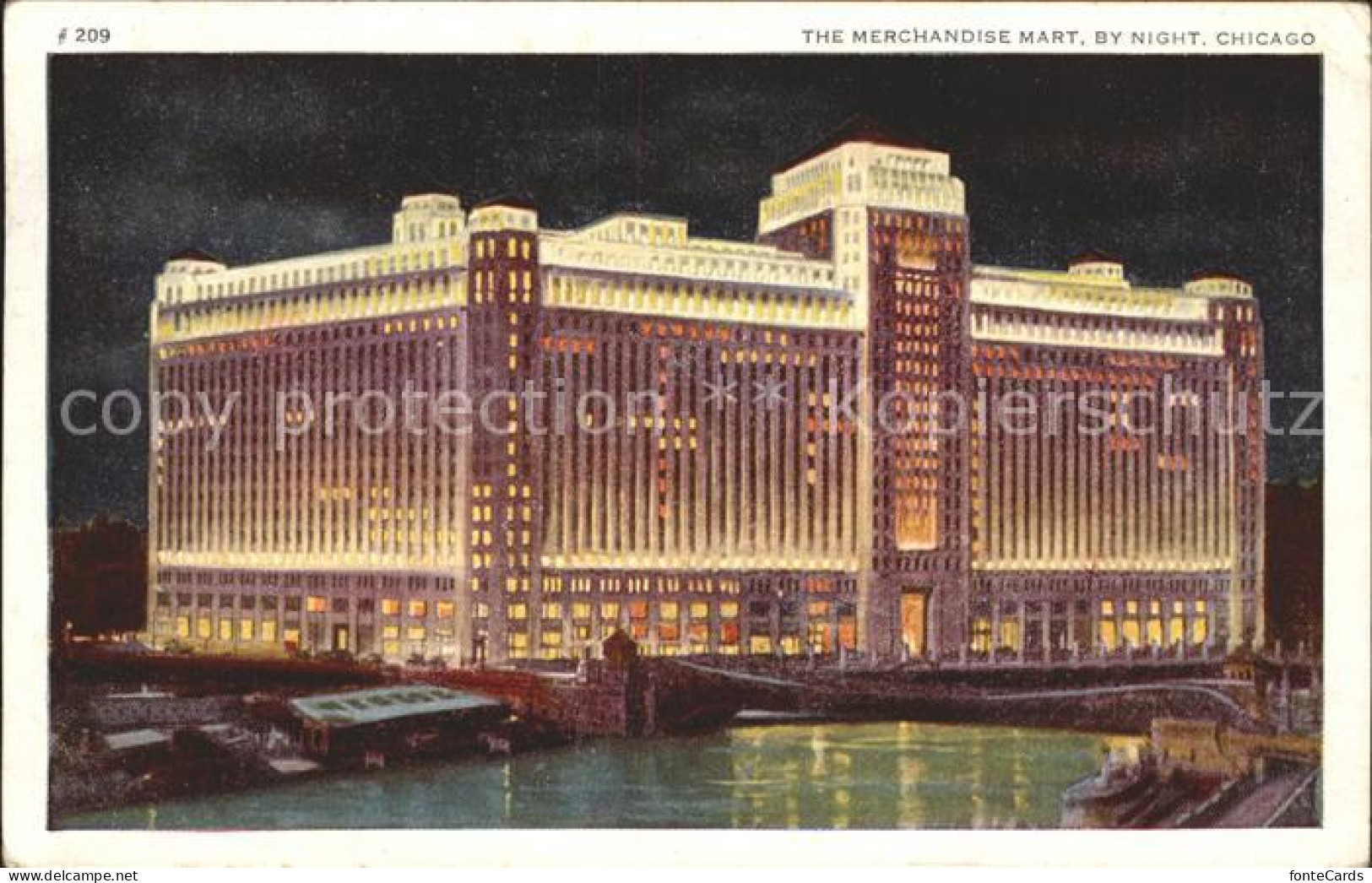 11688630 Chicago_Illinois Merchandise Mart By Night - Other & Unclassified
