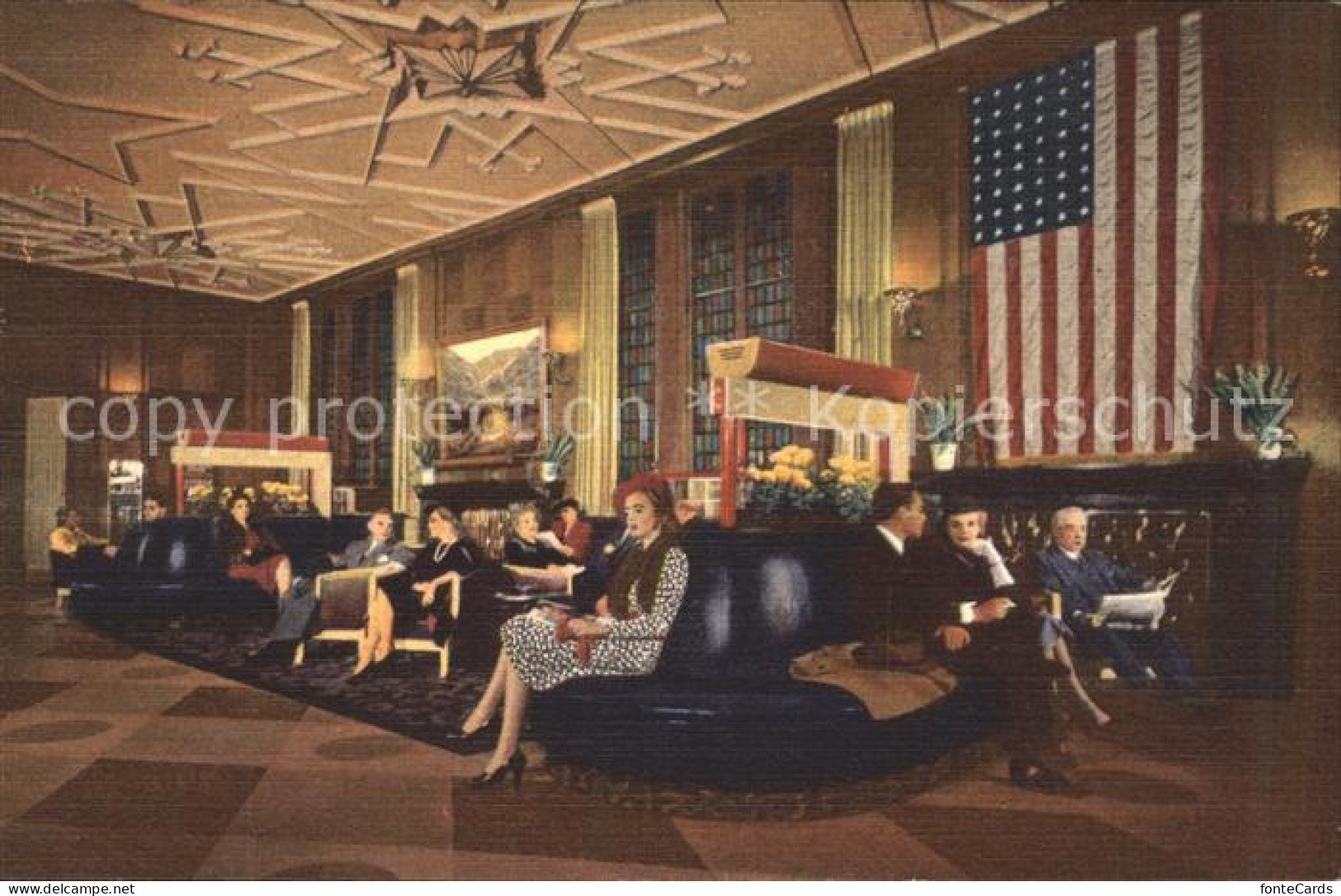 11688524 Chicago_Illinois Bismarck Hotel Lobby - Andere & Zonder Classificatie