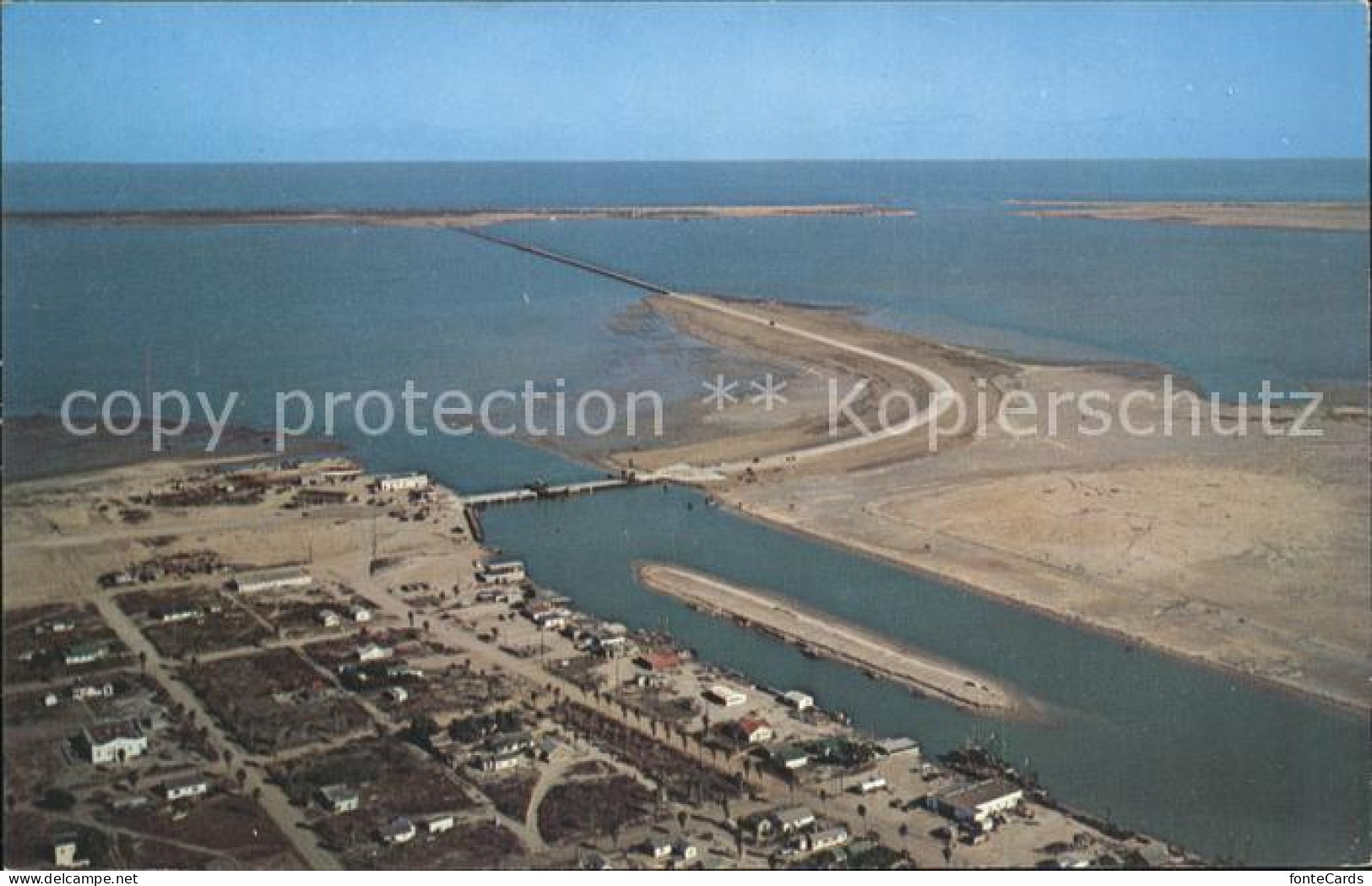 11688457 Port_Isabel Causeway Padre Island Laguna Madre Aerial View - Other & Unclassified